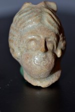 Ancient Roman Faience Portrait Head