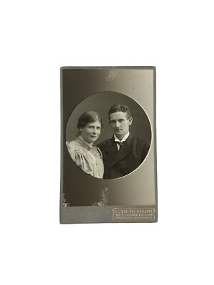 Alte Fotografie Pärchen E. Tiedemann C. Schmidt & Sohn Hannover Hofphotographen