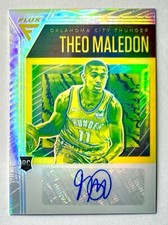 2020-21 Flux NBA Theo Maledon Silver Prizm Rookie Auto SP RC Autograph France