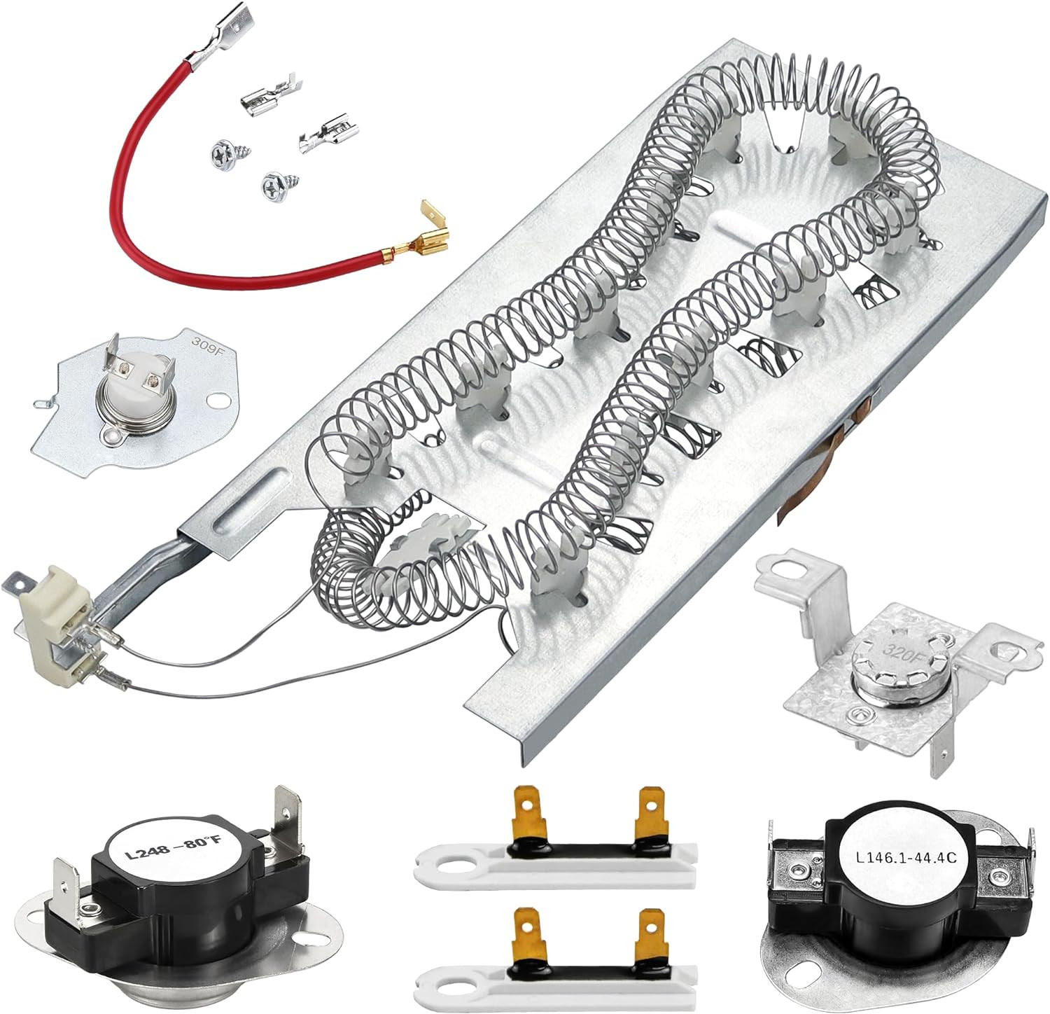 3387747 WP3387747 Dryer Heating Element Kit -Compatible with Kenmore Elite Whirl
