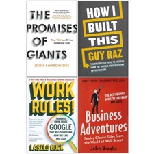 Promises of Giants, Work Rules,Business Adventures, How I Built This 4 Books Set