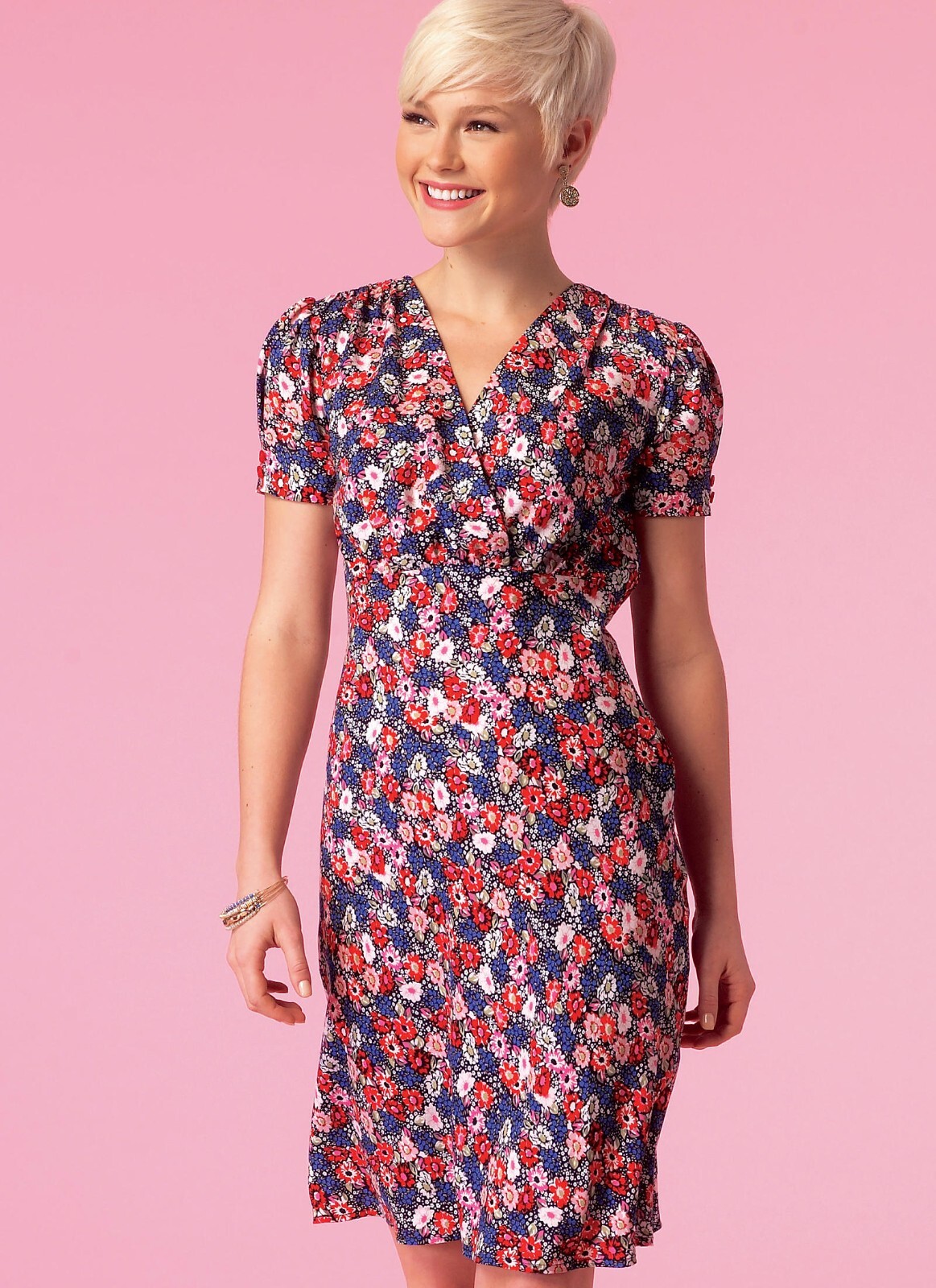 MCCALLS SEWING PATTERN 7116 MISSES 1624 EASY EMPIRE LINE DRESS