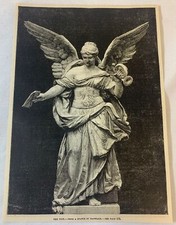 1886 magazine engraving~ THE POST ~ Angel by Kaffsack