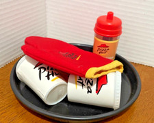 Vintage 1980's Redbox Deep Dish Pizza with Pan Pretend Play Food