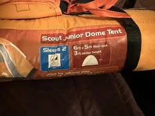 Ozark Trail Scout Junior Dome Tent 6ft x 5ft x 3ft Orange Sleeps Two NEW