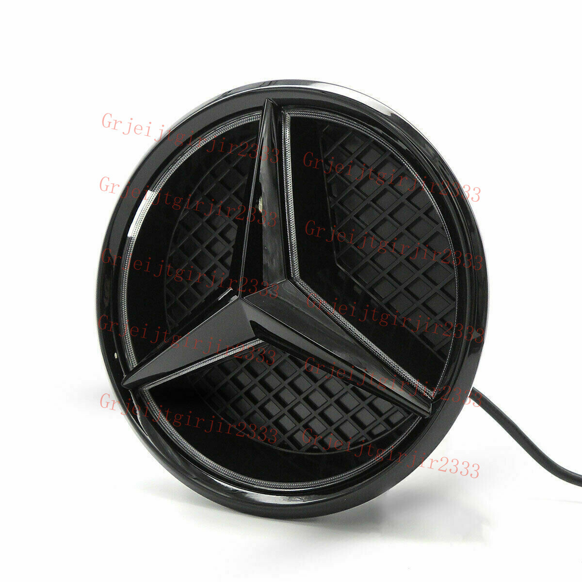Black Star Grille Emblem Illuminated LED Light For 2013-2018 W176 W205 W212 CLA
