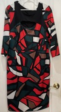 Jete Cold Shoulder Sheath Multicolor Women’s Dress Size 1x