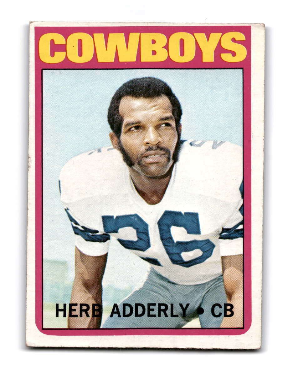 1972 Topps  Herb Adderley  UER 66