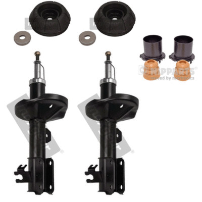 2x Stossdämpfer vorne + Domlager + Schutz Chevrolet Lacetti J200 Daewoo Nubira 