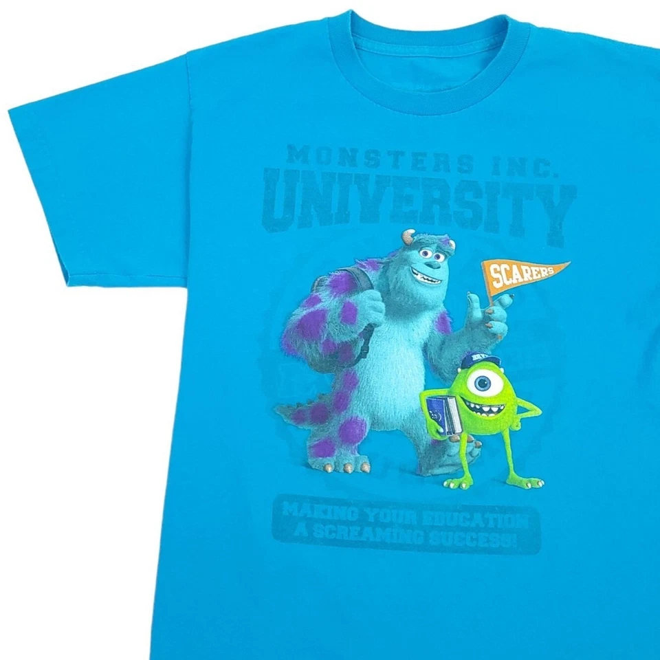 Disney Pixar Monsters Inc University Boys T Shirt Size 18/20 Tops Short Sleeve - Image 4 of 4