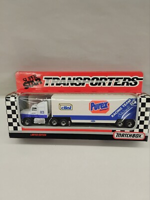 MATCHBOX SUPER STAR TRANSPORTERS LIMITED EDITION 1993,#83 LAKE SPEED PUREX TEAM