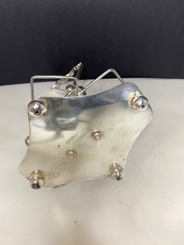 Antique 1889 Silver plate Cruet with 4 crystal bottles by ISG Sheffield England - Picture 7 of 13
