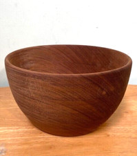 Handcrafted at the Maine State Prison Hardwood Raw Wooden Serving Round Bowl