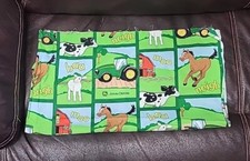 43" X 20" Cotton Fabric. CP40147 Farm Animal Block John Deere Springs Creative