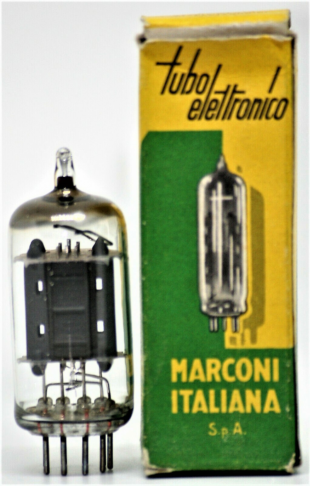 12ax7 ecc83 nos röhre Marconi tube valve b339 D getter long plate 17mm m8137
