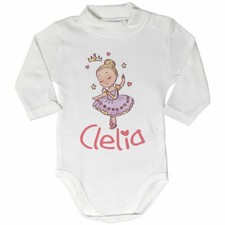 Lupetto neonata personalizzato con nome baby ballerina