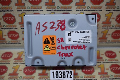 2015-2018 CHEVROLET TRAX AC DC POWER INVERTER CONVERTER MODULE 95907290 OEM