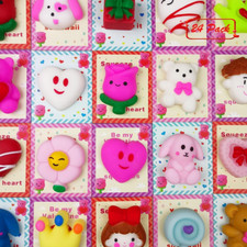 24 PCS Valentines Day Cards with Mochi Squishy Toys Squishies for Kids School Cl