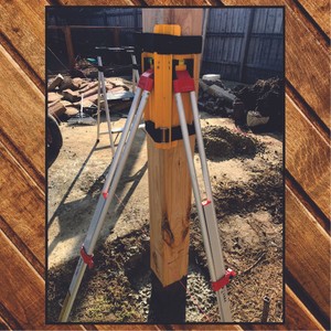 Post Leveling Tool Post King Dual Spirit Levels With Legs To