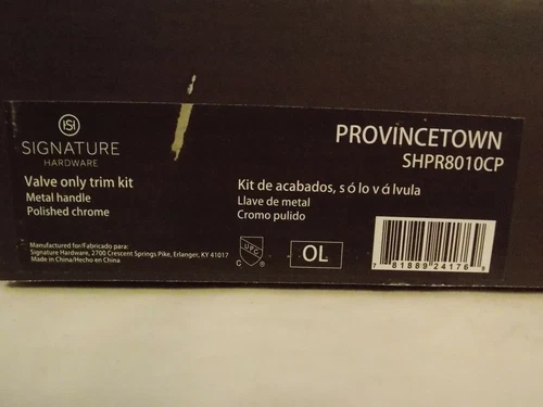 Signature Hardware SHPR8010CP Valve Trim Only Faucet , Polished Chrome - Picture 3 of 4