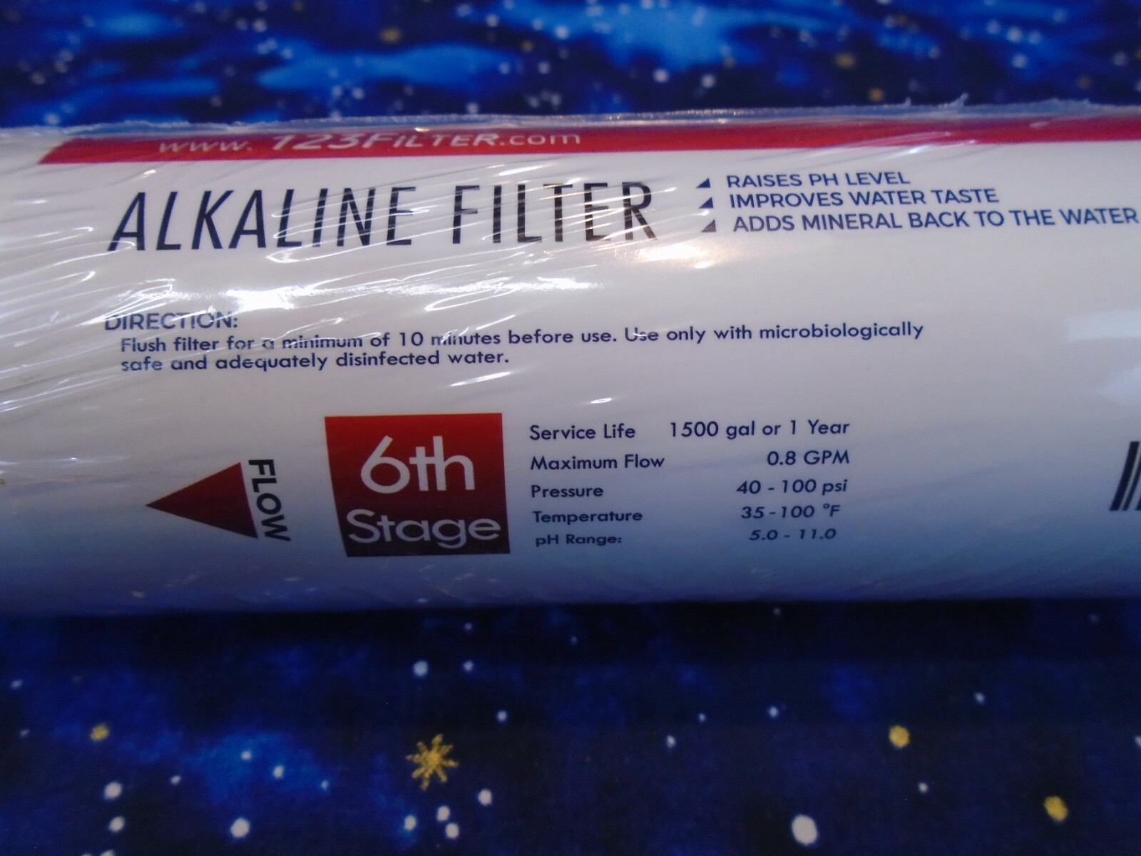 iSpring FA15 10-inch Inline 3-Layer Alkaline Replacement Water Filter Cartridge