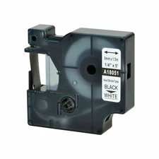 White / Yellow Industrial Heat Shrink Tube fits Brother P-Touch / Dymo Rhino 