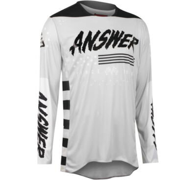 Answer Racing A22 Elite Redzone Gray MX Off-Road Jersey Men's Sizes SM - XL