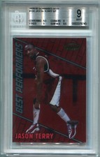 1999-00 Bowman's Best #100 Jason Terry RC Rookie Card BGS 9 Mint Atlanta Hawks. rookie card picture