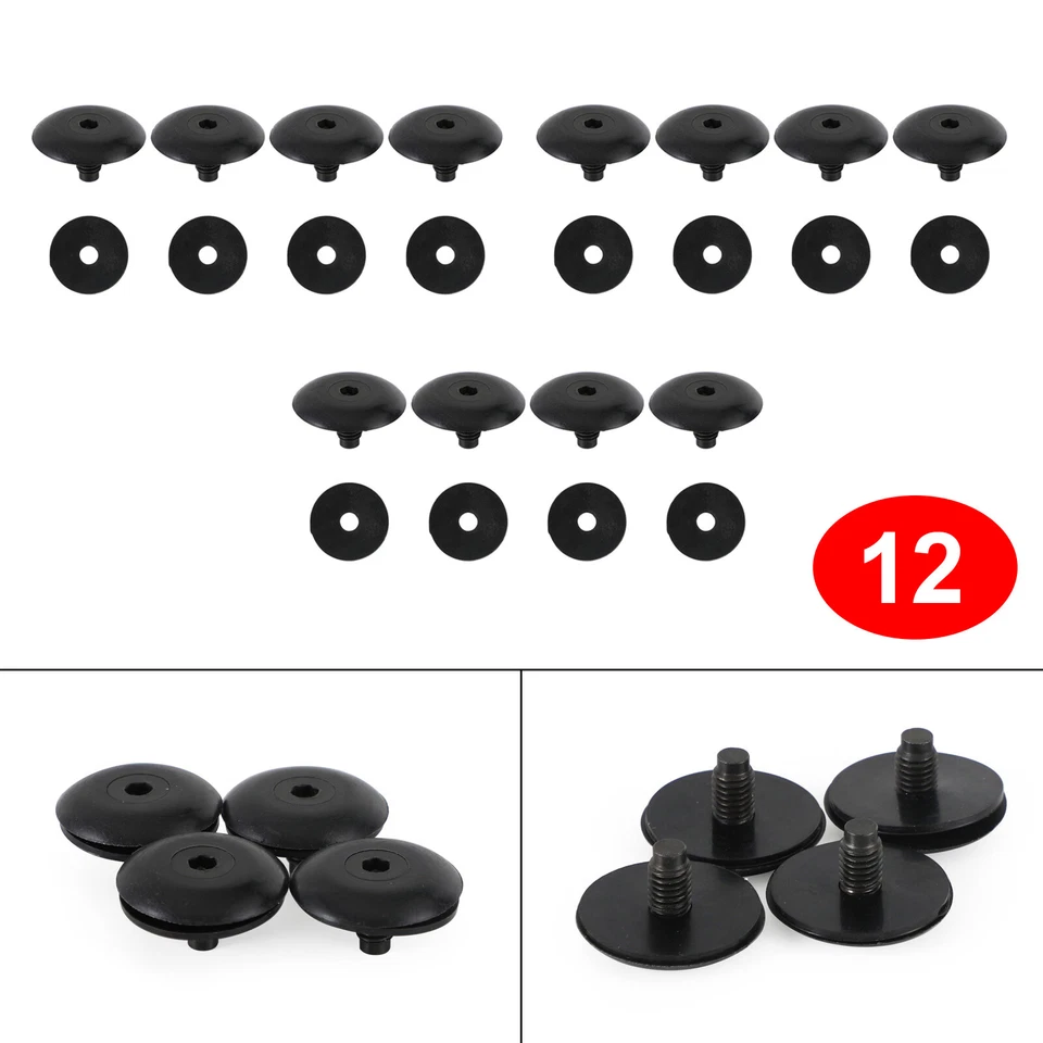 12PCS Roof Rack Hole Bolt Screw W/ Seal Gasket Fit Ford Transit Custom 12-21 Y8 - Image 3 of 4