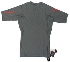 NWT - VOLCOM Youth 'KAM - N01118H0' Grey S/S HAWAII EXCLUSIVE RASH GUARD - L