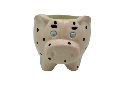Pink Black Spotted Pig Coffee Mug Cup - Picture 4 of 9