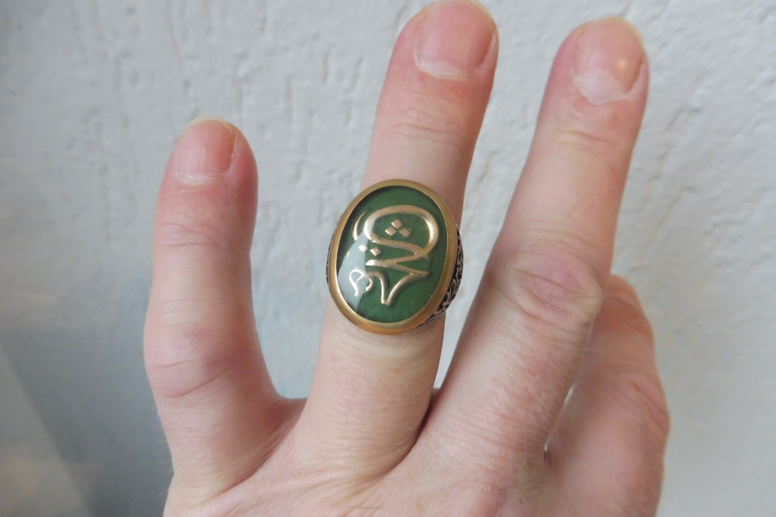 Very beautiful, solid ring, 925 silver partially … - image 5