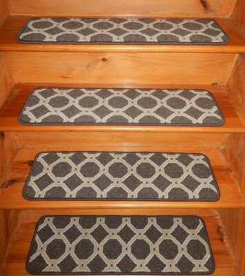   13 STEP  9'' x 30''   Stair Treads Staircase 100% WOOL .