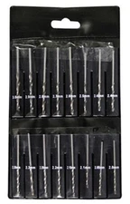 New 16pc Micro-Drill Bit Mini Set High Speed Metric Sizes 2.00 mm - 3.00 mm