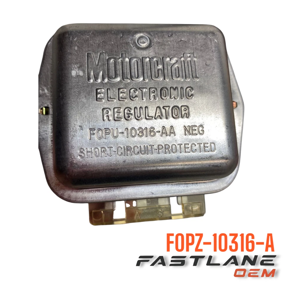 1980-1992 FORD FAIRMONT/FESTIVA/MUSTANG REGULADOR DE TENSÃO NOVO FABRICANTE DE EQUIPAMENTO ORIGINAL F0PZ-10316-A - Imagem 4 de 4