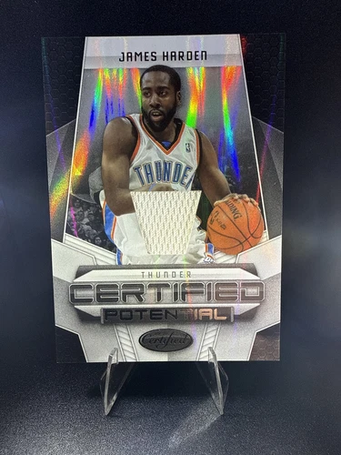 2009-10 Panini Certified #25 James Harden Potential Materials #/599 RC