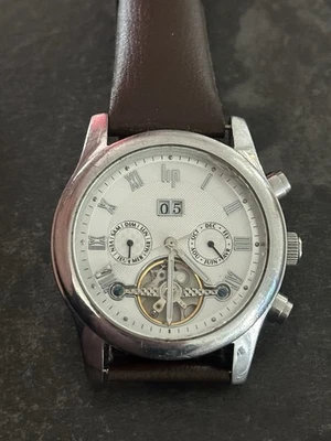 Cadran De Montre LIP Automatic – Bicolore Rouge – 28 Mm – Neuf Sans étiquette – Pièce Horlogère