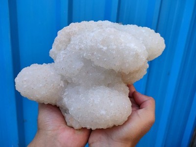 Sparkle Druzy Quartz  on Coated Calcite Natural Mineral specimen