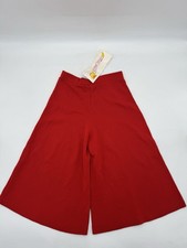 Vintage 1960s 1970s Love Bug Jrs Youth Flared Bell bottom Pants Red Acrylic Sz 6