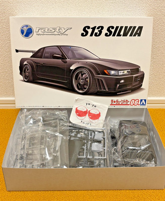 Aoshima The Tuned Car Series No.06 Nissan Silvia S13 Rasty 1/24 Scale Model kit