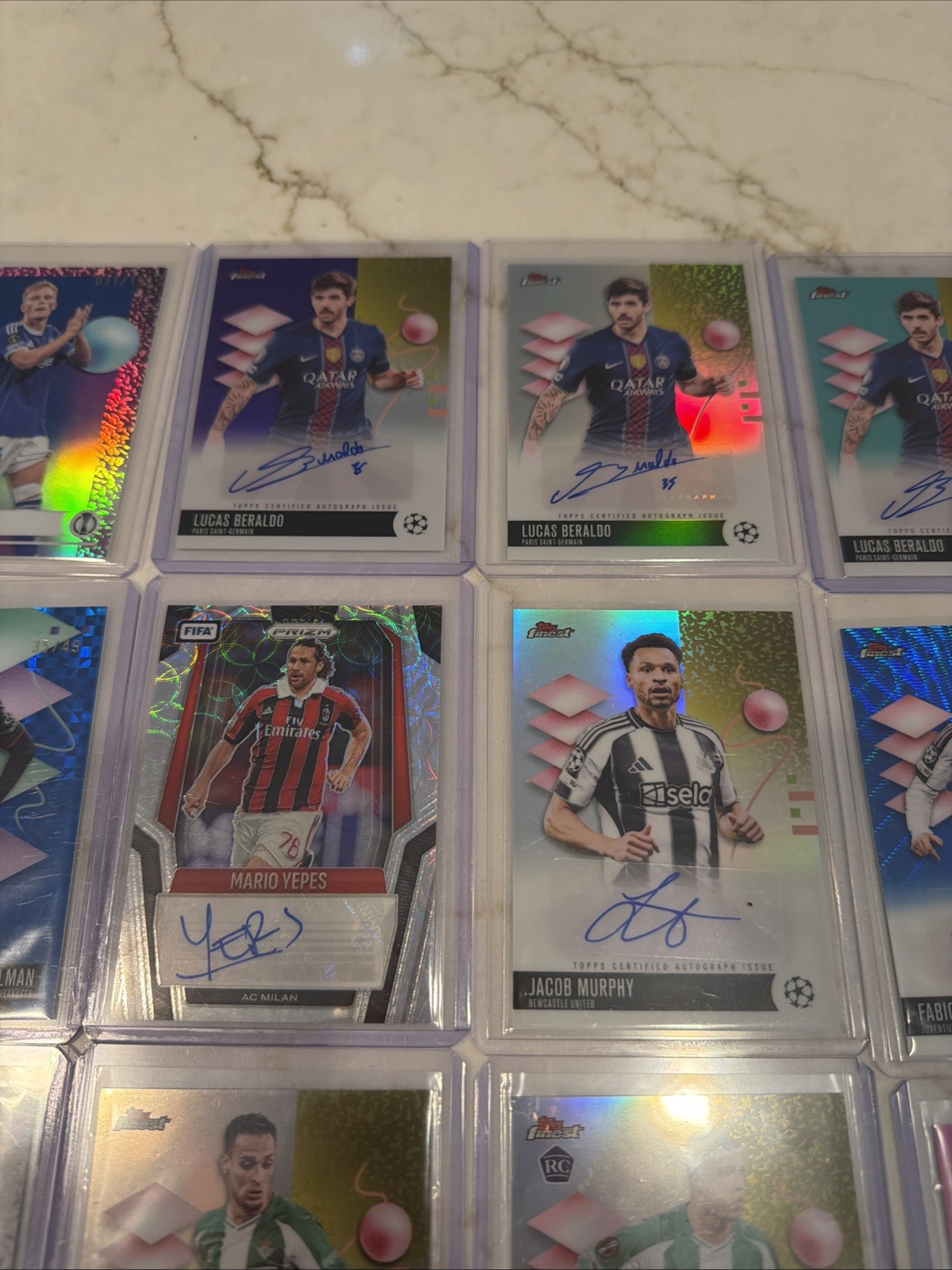 Prizm Soccer Card Lot Topps Chrome 84 Cards Autos All Numbered Choice READ view 2