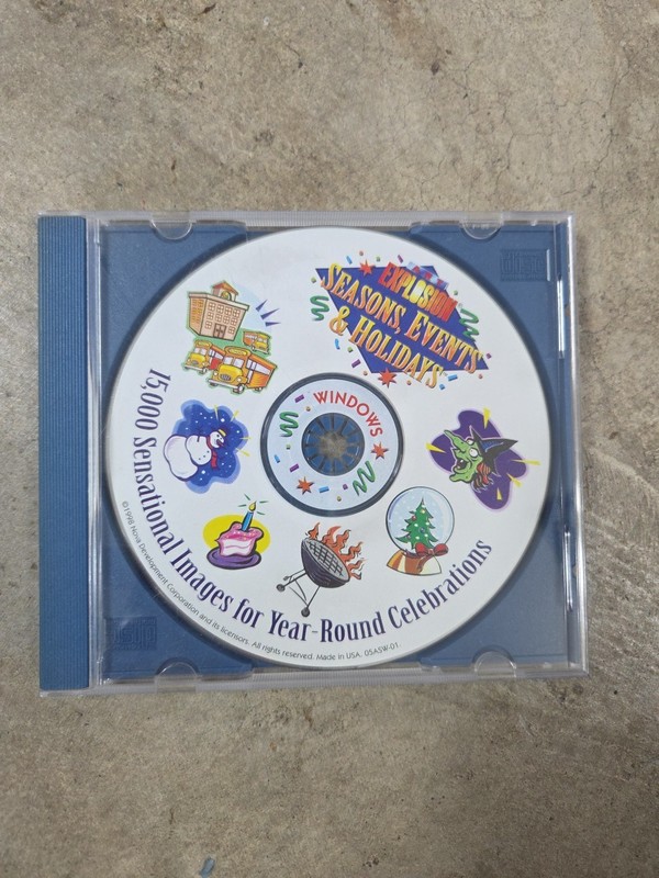 Art Explosion Seasons Events & Holidays  CD FOR WINDOWS