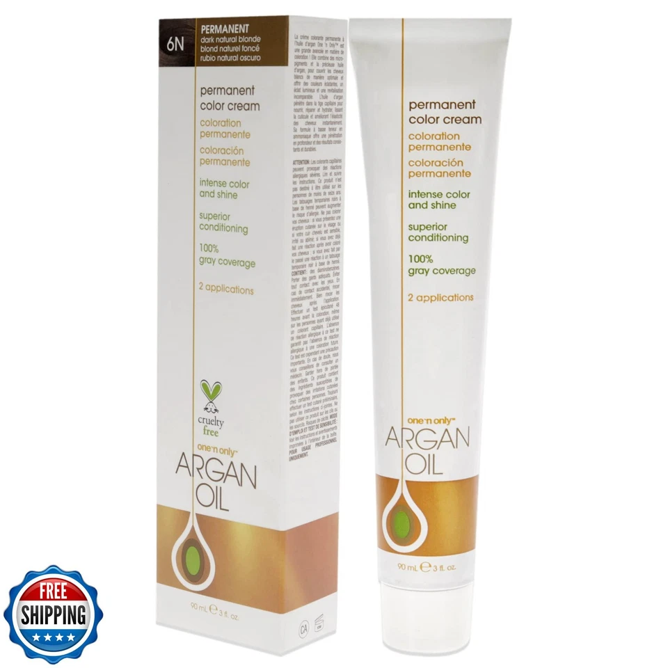 Color de cabello permanente One N' Only - Tinte de cabello permanente hecho con aceite de argán - D Foto 4 de 4