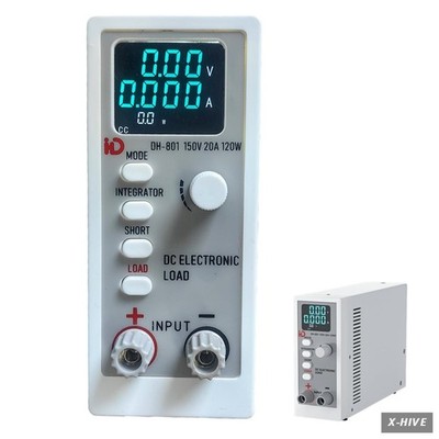 Desktop Programmable DC Electronic Load 120W 0 150V 20A 0.1 999.9 ohm Support CC