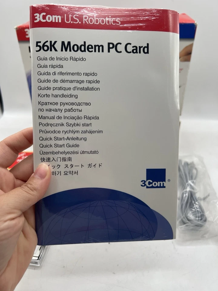 Vintage US Robotics 3COM 56k Modem Card Model 3056 Open Box Incomplete - Image 3 of 4