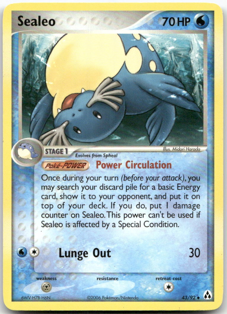 Sealeo 43/92 Uncommon Legend Maker Pokemon LP