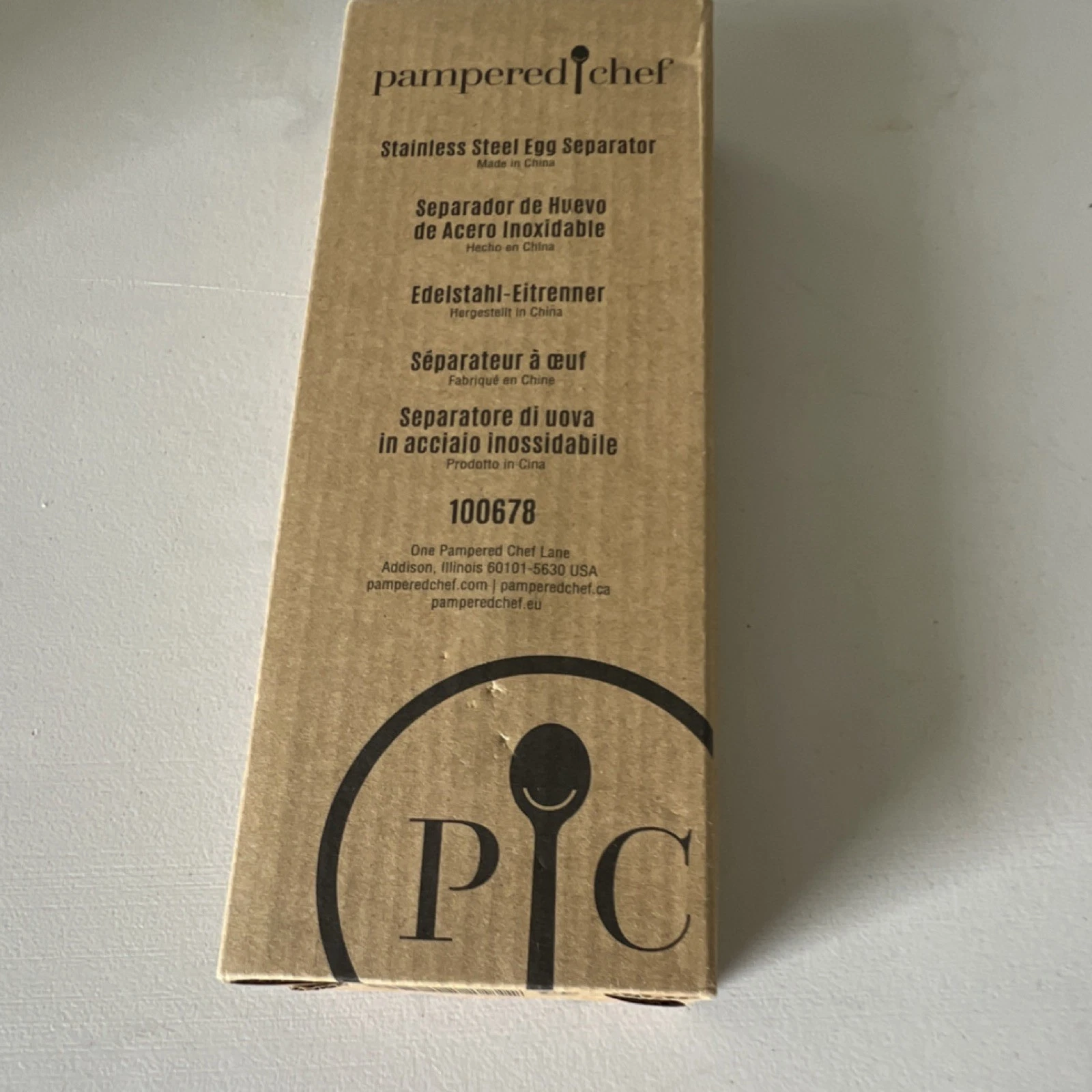 Pampered Chef Egg Separator Stainless Steel Model 100678 MPN 100678 Kitchen Tool
Opens in a new wind