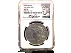 Peace-Dollar MS-70-NGC  Hand Signed First-Day-Issue .999 Silver US-Mint $1 2023
