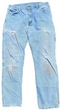 Vintage Dickies Carpenter Jeans Men's 34x32 Med Wash Y2K 90's Baggy Dungarees