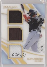 2021 Panini Immaculate Materials Trios Gold 14/25 Eloy Jimenez #MT-EJ 3h1